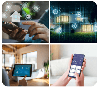 Interface de contrôle smart home moderne pour l'habitat résidentiel haut de gamme